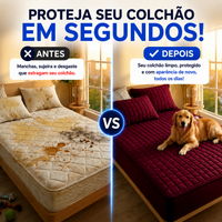 SilentProtex™ – Protetor de Colchão + Fronhas Impermeáveis – Super Silencioso